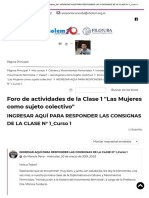 Clase 1 - Las Mujeres Como Sujeto Colectivo