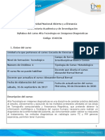 Syllabus Del Curso Alta Tecnología en Imágenes Diagnósticas