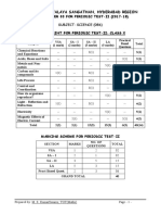 Science Class X Periodic Test II Sample Paper 03