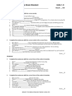 Motivate! 2 End-Of-Year Exam Standard: Units 1-9