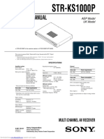 Service Manual: STR-KS1000P