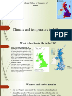 Climate and Temperature in UK