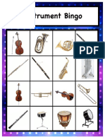 Instrument Bingo