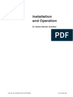 Installation and Operation: EL Series Electric Actuator