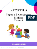 Apostila Jogos e Brincadeiras Vol. I