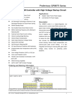 Green-Mode PWM Controller With High Voltage Startup Circuit: Preliminary GR8875 Series