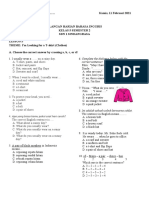 Ulangan Harian Lesson 5 Kls 5