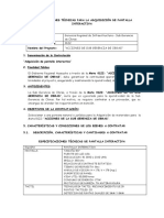 ESPECIFICACIONES TÉCNICAS DE PANTALLA INTERACTIVA 86 Pulgadas