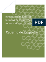 Caderno de RESPOSTAS - RUBRICAS - EM - 1a SERIE - PV