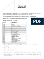 Accpac 228 Pretest Final: I. General Ledger