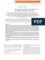 Detection and Prevention of Chronic Kidney Disease in Indonesia: Initial Community Screening