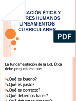 Educación Ética Y Valores Humanos Lineamientos Curriculares