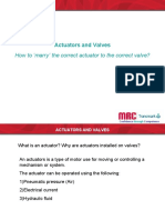 Actuators and Valves: How To Marry' The Correct Actuator To The Correct Valve?