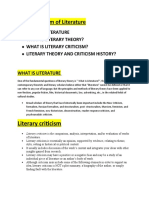 Literature and Literary Theory