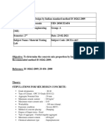 Stipulations For Mix Design Concrete M40