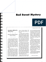 Red Sweat Mystery