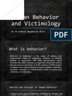 Human Behavior and Victimology