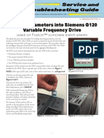 Loading Parameters Into Siemens G120 Variable Frequency Drive