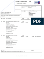 Purchase Order: Bevcon Wayors Pvt. Ltd. Po-Boc-Components - Cherlapally