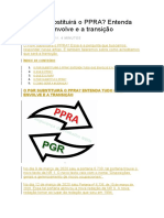 PGR Substituindo o PPRA