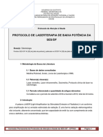 Protocolo de Laserterapia de Baixa Potência Da SES DF