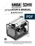 Landa Pressure Washer Manual For PN - PDHW4-20721E