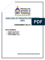 Analysis of Pakistan Industries - Assignment No 01