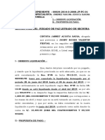 Observo Liquidación y Propuesta de Pago - Jhony Valentin