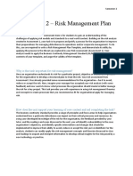 Assessment 2 - Risk Management Plan: Description