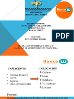 Planeacion Estrategica Banco W