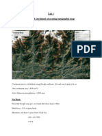 Lab 1 1. Determination of Catchment Area Using Topographic Map