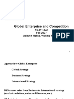 Global Enterprise and Competition: 66.511.202 Fall 2007 Ashwin Mehta, Visiting Faculty