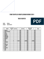 Form Laporam Harian Vaksinasi Covid 19