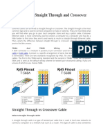 Difference of Straight Through and Crossover Cable