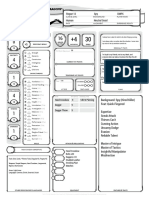 Character Sheet Nick Fury