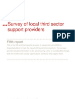 Survey of Local Third Sector Support Providers: Fifth Report