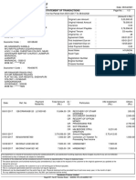 Statement of Transactions: Sundaram Finance Limited