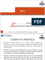 Name: SRN: Company:: Meghna Ashwin Kurunji PES1PG19MB091 Exotalent Consultancy Services LLP