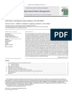 Soil Water Sensing For Water Balance, ET and WUE