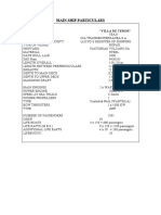 Teror Main Ship Particulars