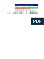 Formas para Calcular Días Entre Dos Fechas en Excel