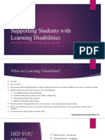 Supporting Students With Learning Disabilities