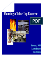 Planning A Table Top Exercise