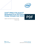 Intel FPGA P-Tile Avalon Streaming IP For PCI Express Design Example User Guide