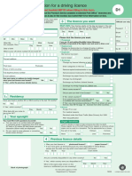 Application For A Driving Licence: The Licence You Want