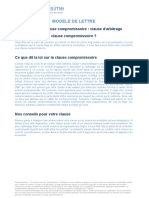 Modele de Clause Compromissoire Clause D Arbitrage 3157