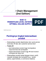 Supply Chain Management (2nd Edition) : BAB 12 Penentuan Level Ketersediaan Optimal Dalam Supply Chain