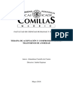 ACT Terapia Aceptacion en Trastornos de Ansiedad