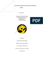 Matriz Comparativa de Los Diversos Modelos de Intervención en Trabajo Social Familiar