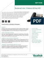 Ficha TecnicaSIP T23G